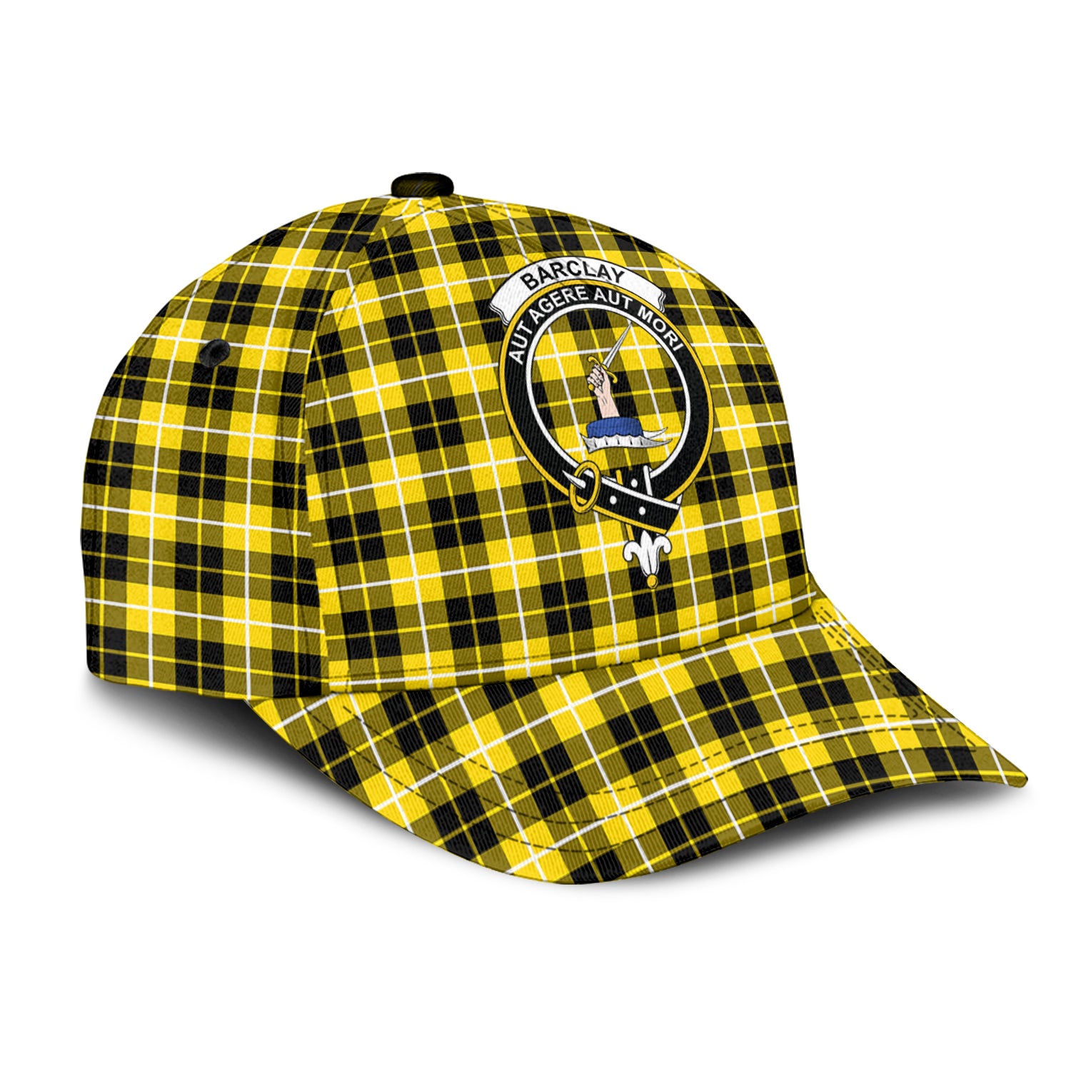 Barclay Dress Modern Tartan Classic Cap with Family Crest - Tartan Vibes Clothing