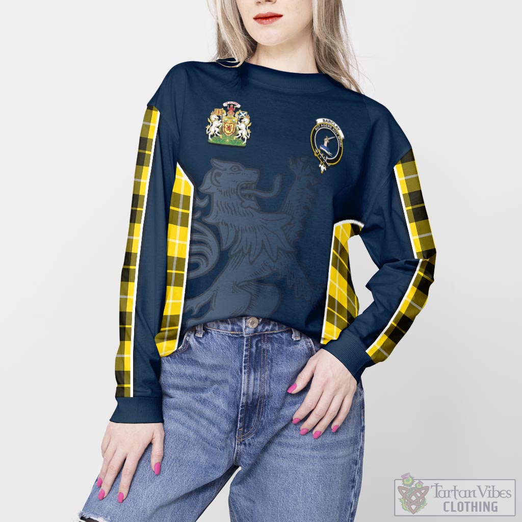 Tartan Vibes Clothing Barclay Dress Modern Tartan Sweater with Family Crest and Lion Rampant Vibes Sport Style