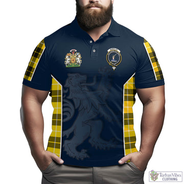 Barclay Dress Modern Tartan Men's Polo Shirt with Family Crest and Lion Rampant Vibes Sport Style