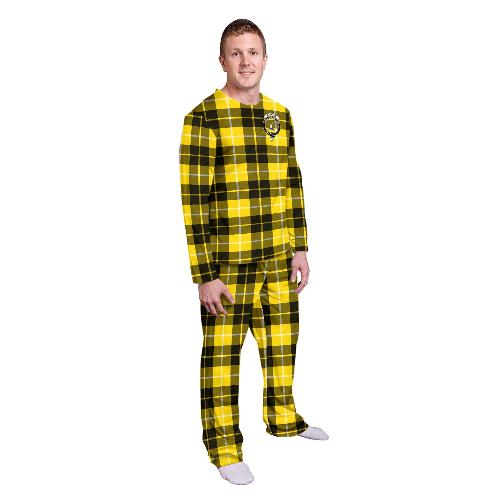 Barclay Dress Modern Tartan Pajamas Family Set with Family Crest - Tartan Vibes Clothing