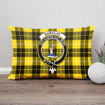 Barclay Dress Modern Tartan Pillow Cover with Family Crest