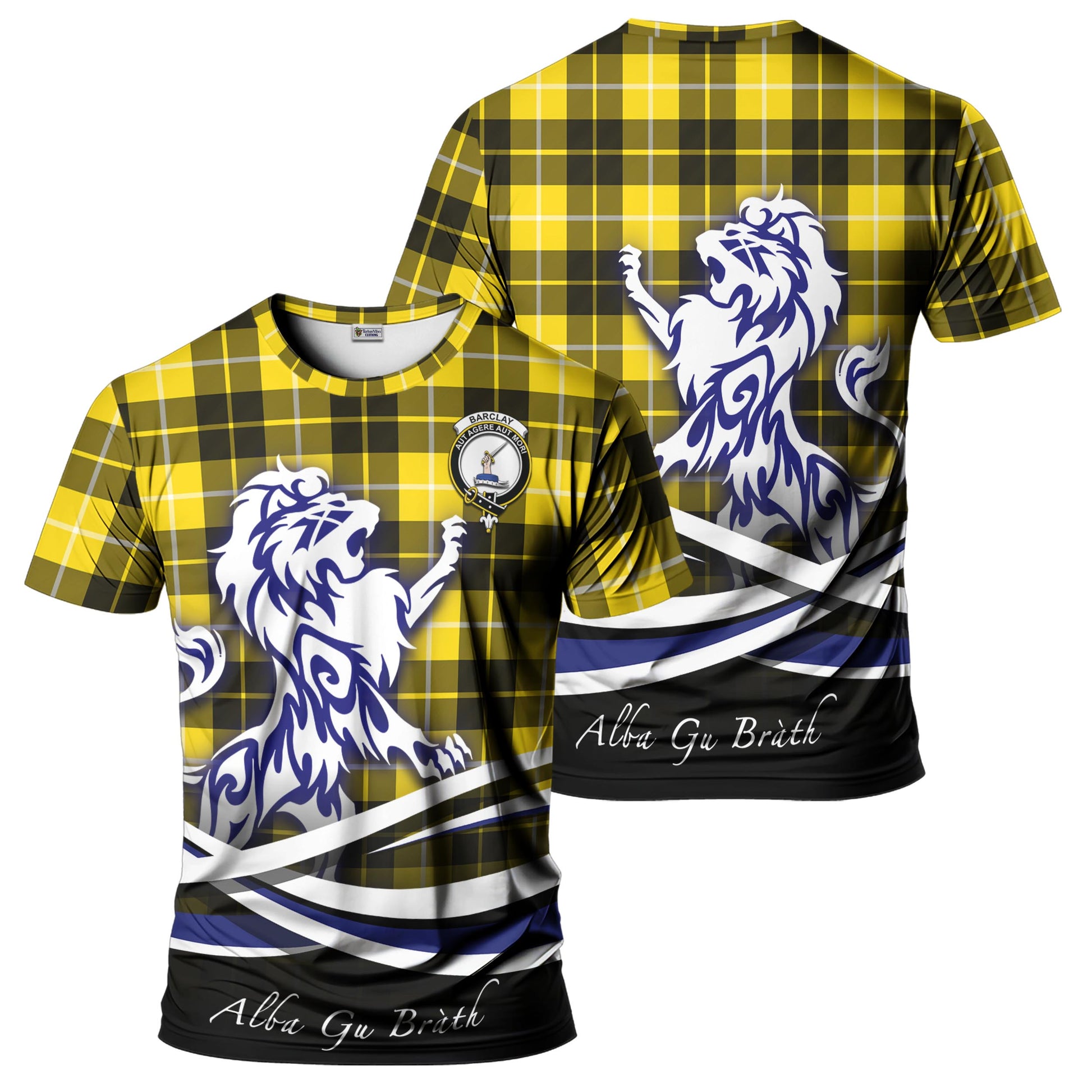 barclay-dress-modern-tartan-t-shirt-with-alba-gu-brath-regal-lion-emblem