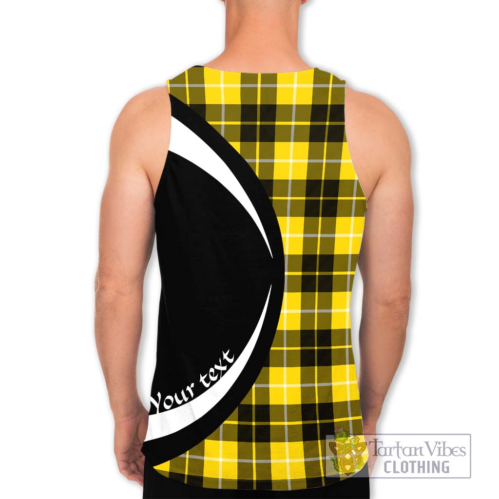 Barclay Dress Modern Tartan Men's Tank Top with Family Crest Circle Style - Tartan Vibes Clothing