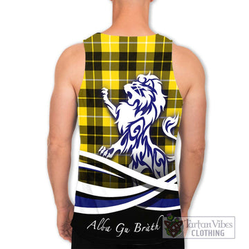 Barclay Dress Modern Tartan Men's Tank Top with Alba Gu Brath Regal Lion Emblem