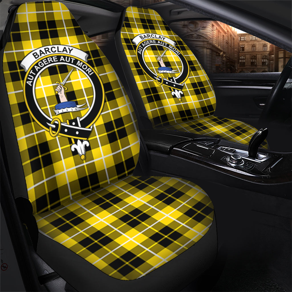 Barclay Dress Modern Tartan Car Seat Cover with Family Crest - Tartanvibesclothing