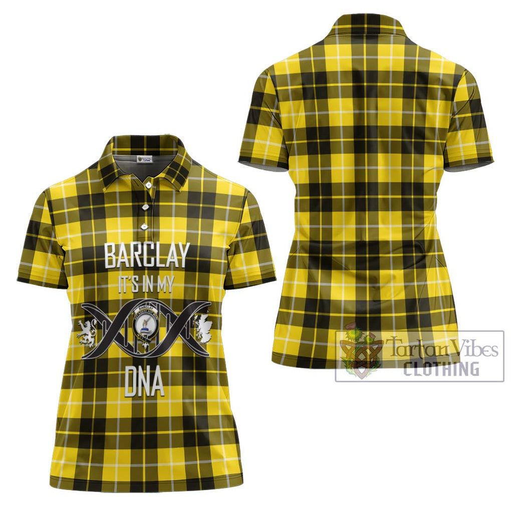 Barclay Dress Modern Tartan Women's Polo Shirt with Family Crest DNA In Me Style - Tartanvibesclothing Shop