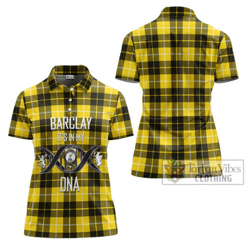 Barclay Dress Modern Tartan Women's Polo Shirt with Family Crest DNA In Me Style