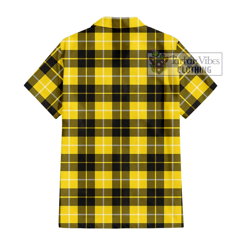 Barclay Dress Modern Tartan Short Sleeve Button Shirt with Family Crest DNA In Me Style - Tartanvibesclothing Shop