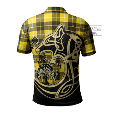 Barclay Dress Modern Tartan Polo Shirt with Family Crest Celtic Wolf Style