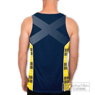 Barclay Dress Modern Tartan Men's Tank Top with Family Crest and Lion Rampant Vibes Sport Style