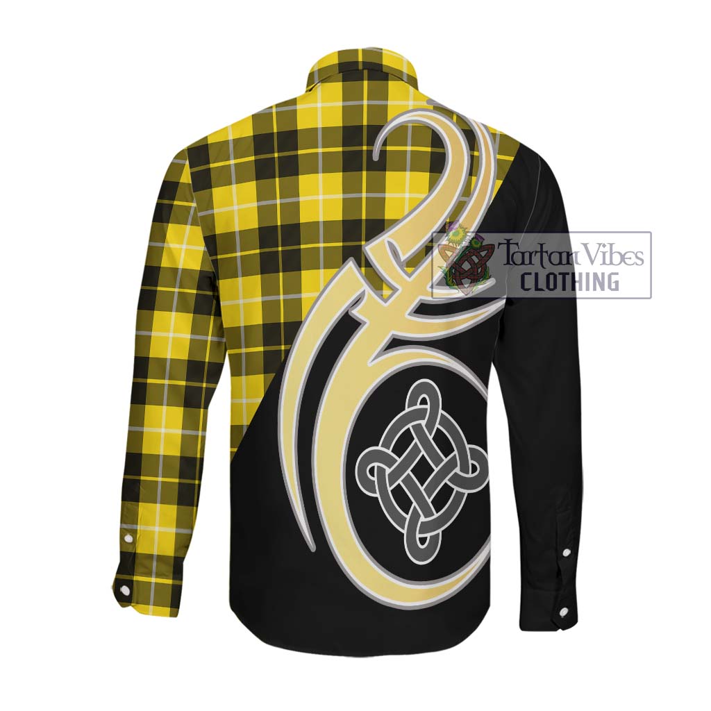 Barclay Dress Modern Tartan Long Sleeve Button Shirt with Family Crest and Celtic Symbol Style Men's Shirt - Tartan Vibes Clothing