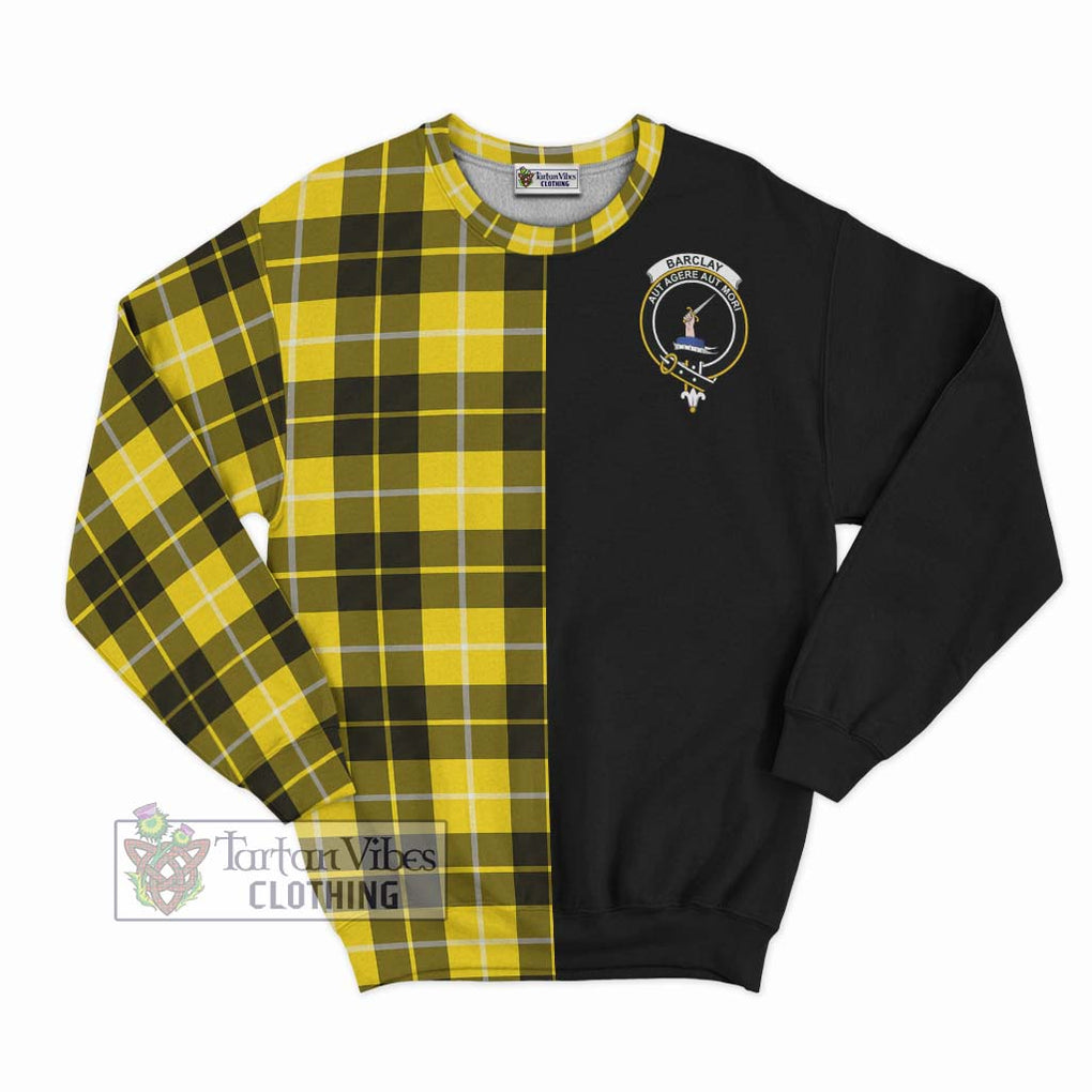 Barclay Dress Modern Tartan Sweatshirt with Family Crest and Half Of Me Style - Tartanvibesclothing Shop