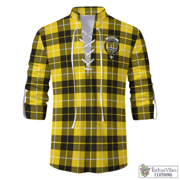 Barclay Dress Modern Tartan Men's Scottish Traditional Jacobite Ghillie Kilt Shirt with Family Crest