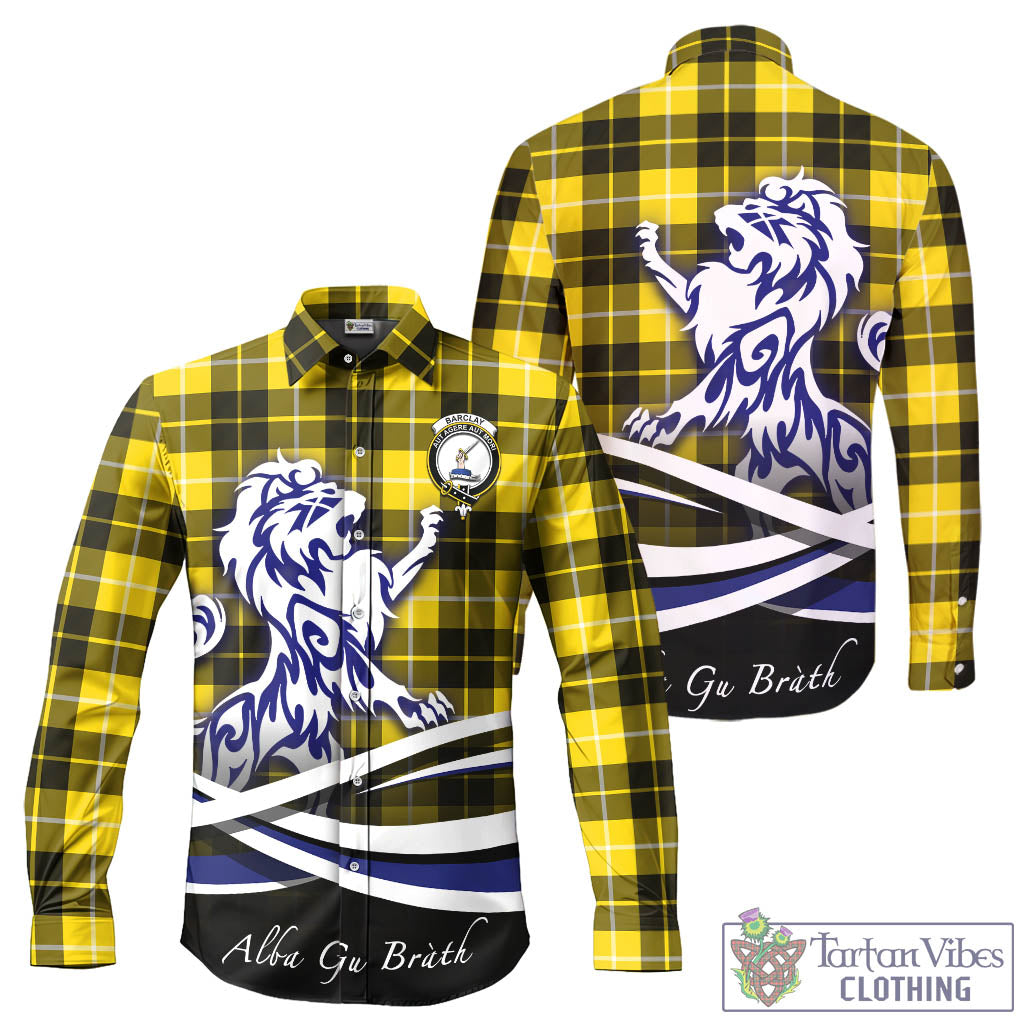 barclay-dress-modern-tartan-long-sleeve-button-up-shirt-with-alba-gu-brath-regal-lion-emblem