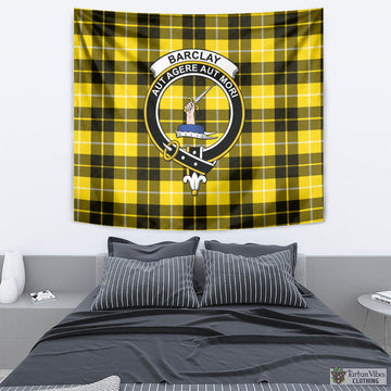 Barclay Dress Modern Tartan Tapestry Wall Hanging and Home Decor for Room with Family Crest