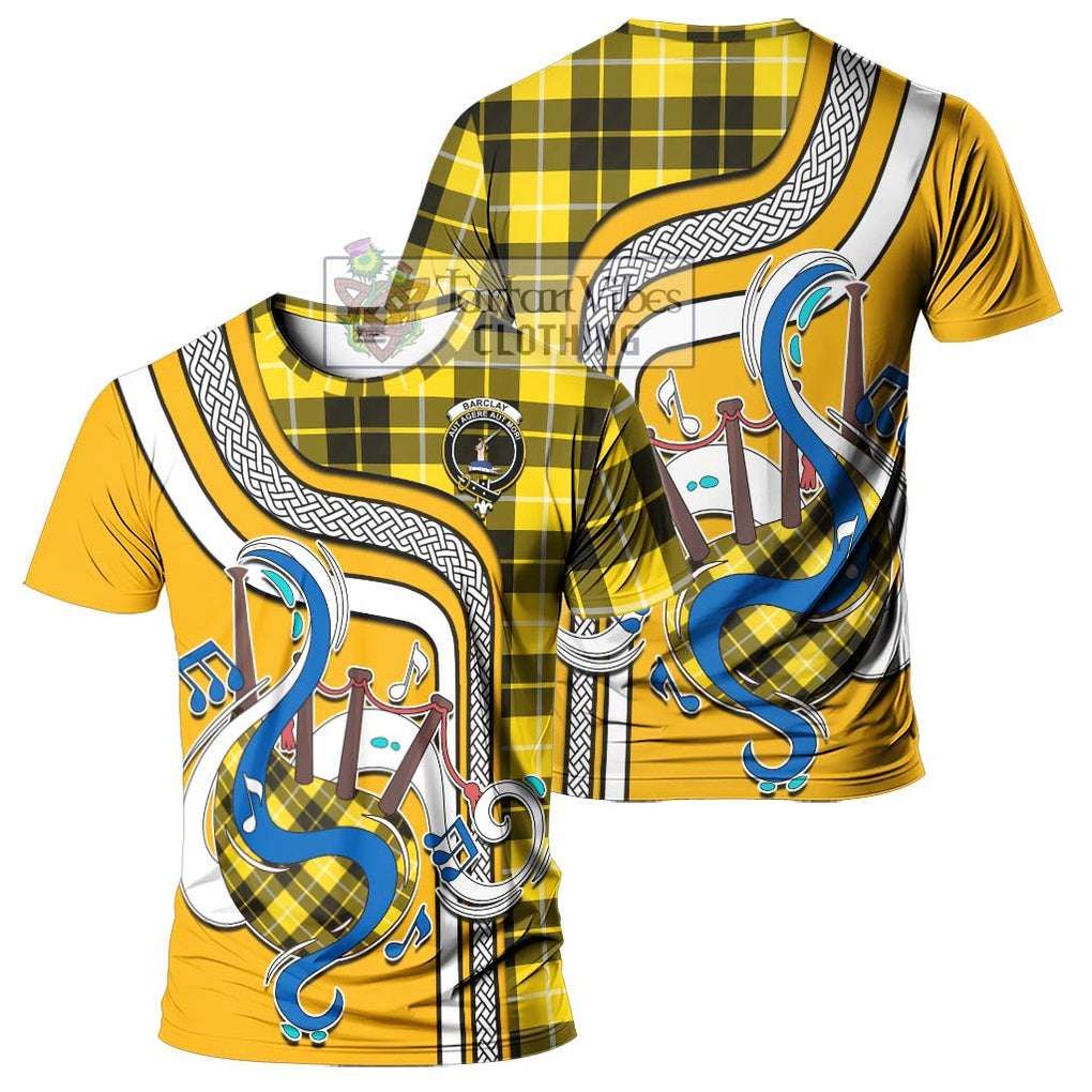 Barclay Dress Modern Tartan T-Shirt with Epic Bagpipe Style - Tartanvibesclothing Shop