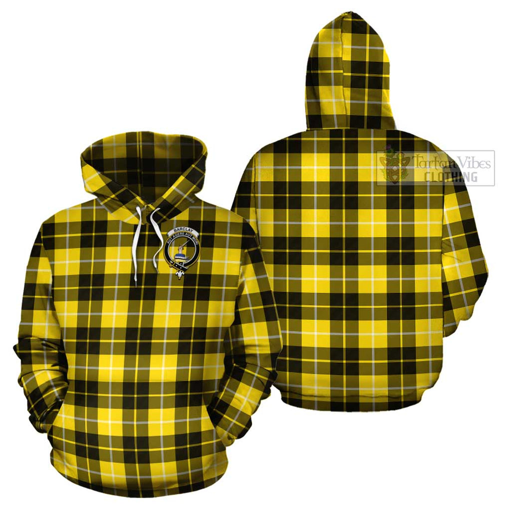 Barclay Dress Modern Tartan Cotton Hoodie with Family Crest Pullover Hoodie - Tartan Vibes Clothing