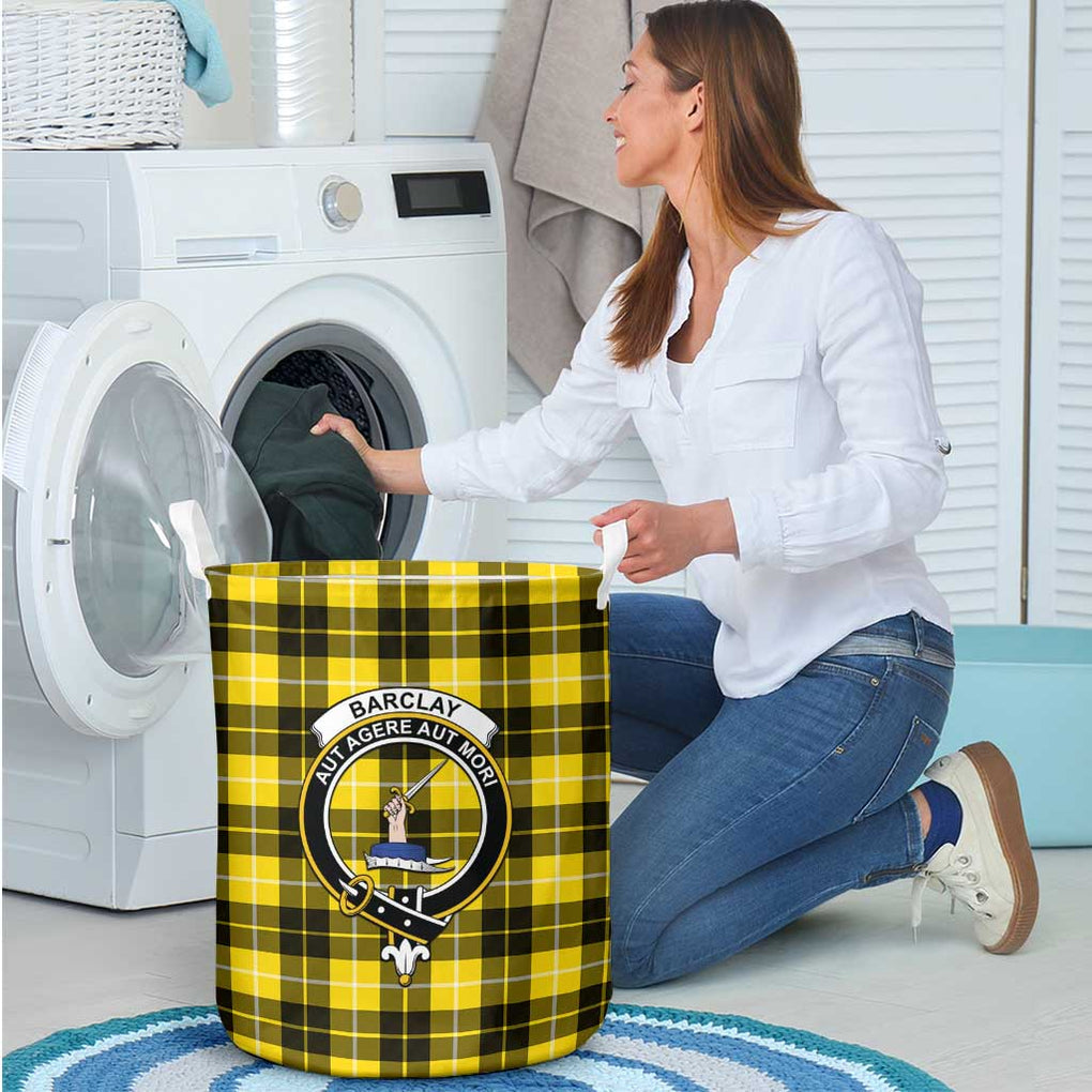 Barclay Dress Modern Tartan Laundry Basket with Family Crest - Tartanvibesclothing Shop