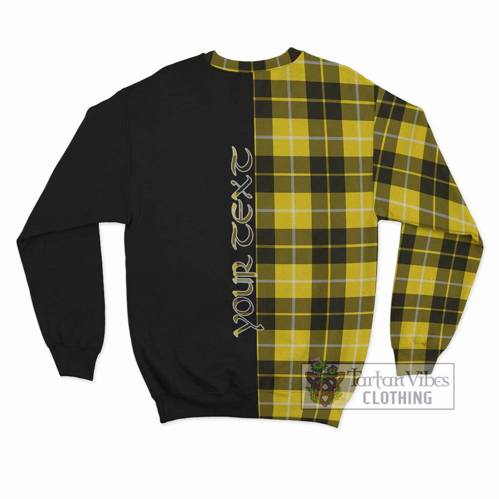 Barclay Dress Modern Tartan Sweatshirt with Family Crest and Half Of Me Style - Tartanvibesclothing Shop