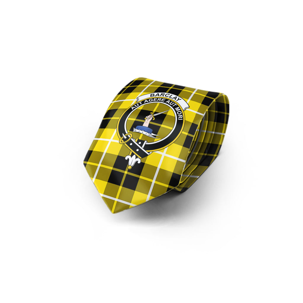 Barclay Dress Modern Tartan Classic Necktie with Family Crest - Tartan Vibes Clothing