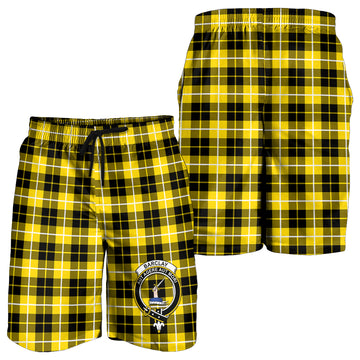 Barclay Dress Modern Tartan Mens Shorts with Family Crest