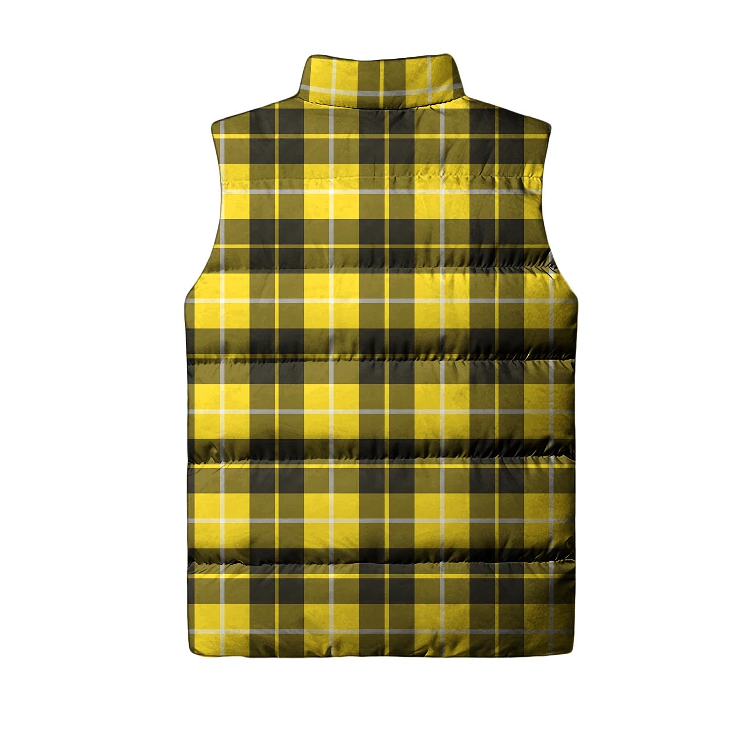 Barclay Dress Modern Tartan Sleeveless Puffer Jacket with Family Crest - Tartanvibesclothing