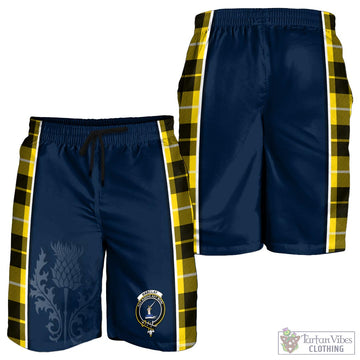 Barclay Dress Modern Tartan Men's Shorts with Family Crest and Scottish Thistle Vibes Sport Style