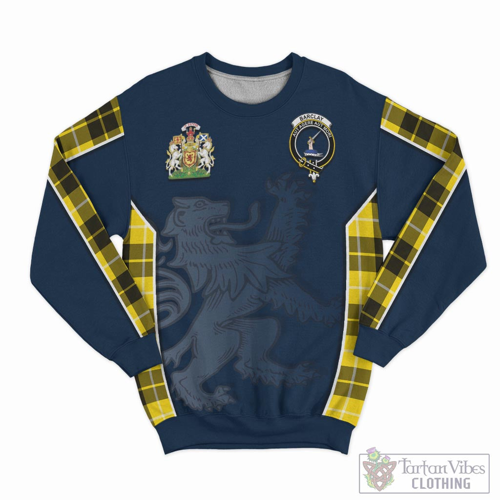 Tartan Vibes Clothing Barclay Dress Modern Tartan Sweater with Family Crest and Lion Rampant Vibes Sport Style