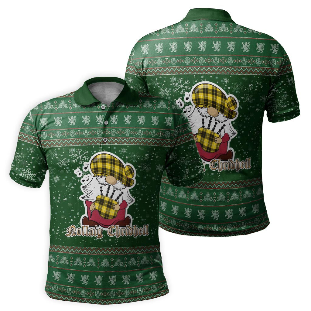 Barclay Dress Modern Clan Christmas Family Polo Shirt with Funny Gnome Playing Bagpipes - Tartanvibesclothing