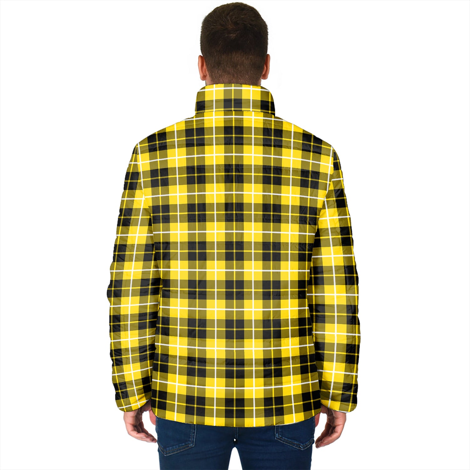 Barclay Dress Modern Tartan Padded Jacket with Family Crest - Tartan Vibes Clothing