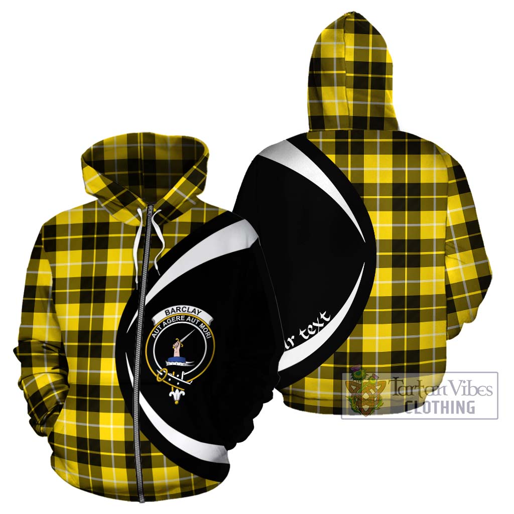 Tartan Vibes Clothing Barclay Dress Modern Tartan Hoodie with Family Crest Circle Style