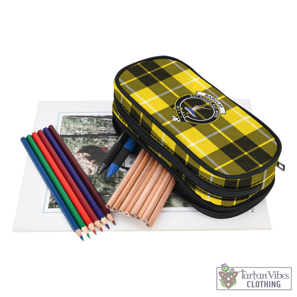 Tartan Vibes Clothing Barclay Dress Modern Tartan Pen and Pencil Case with Family Crest