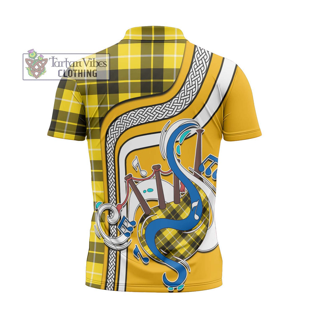 Barclay Dress Modern Tartan Zipper Polo Shirt with Epic Bagpipe Style - Tartanvibesclothing Shop