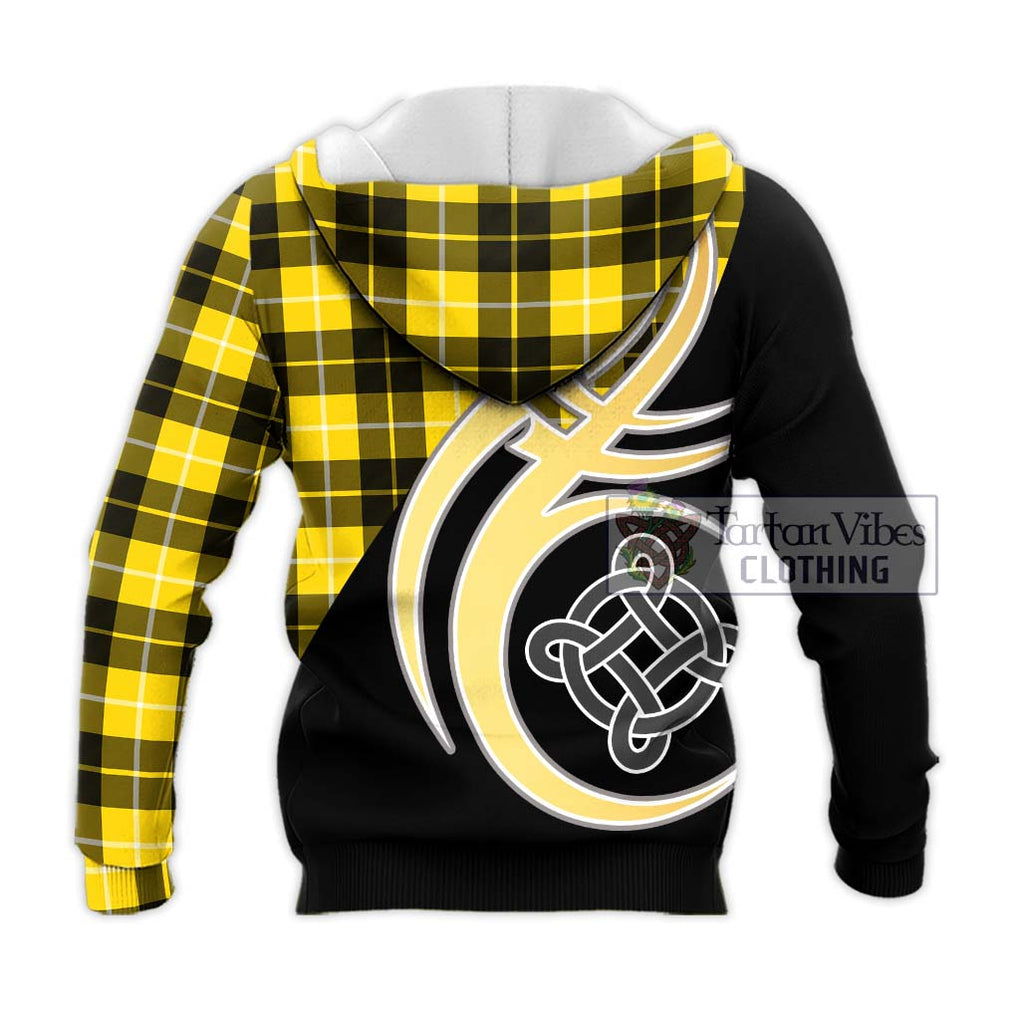 Barclay Dress Modern Tartan Knitted Hoodie with Family Crest and Celtic Symbol Style - Tartan Vibes Clothing