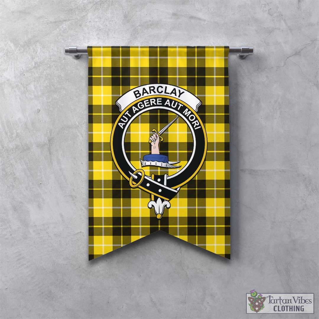 Tartan Vibes Clothing Barclay Dress Modern Tartan Gonfalon, Tartan Banner with Family Crest