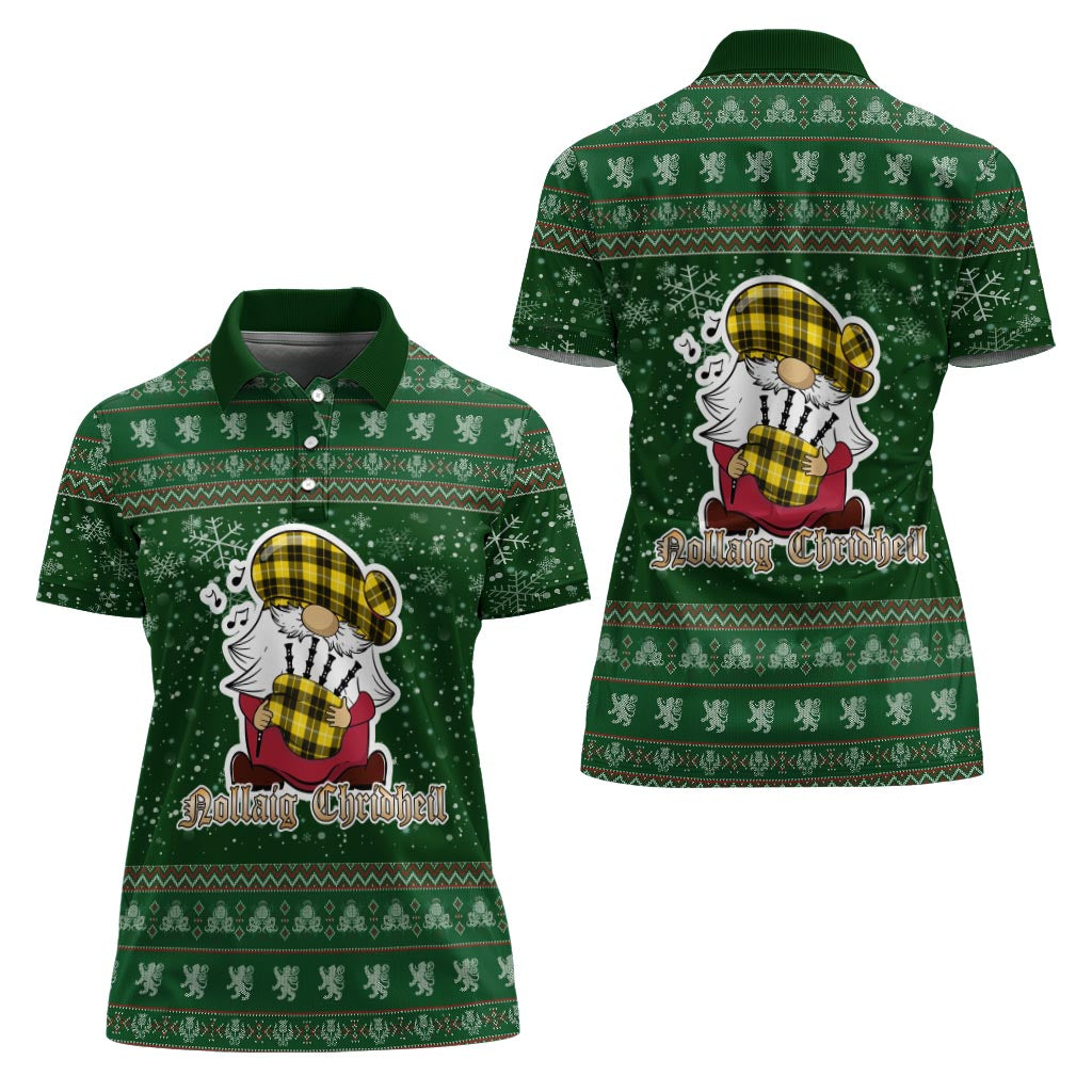 Barclay Dress Modern Clan Christmas Family Polo Shirt with Funny Gnome Playing Bagpipes - Tartanvibesclothing