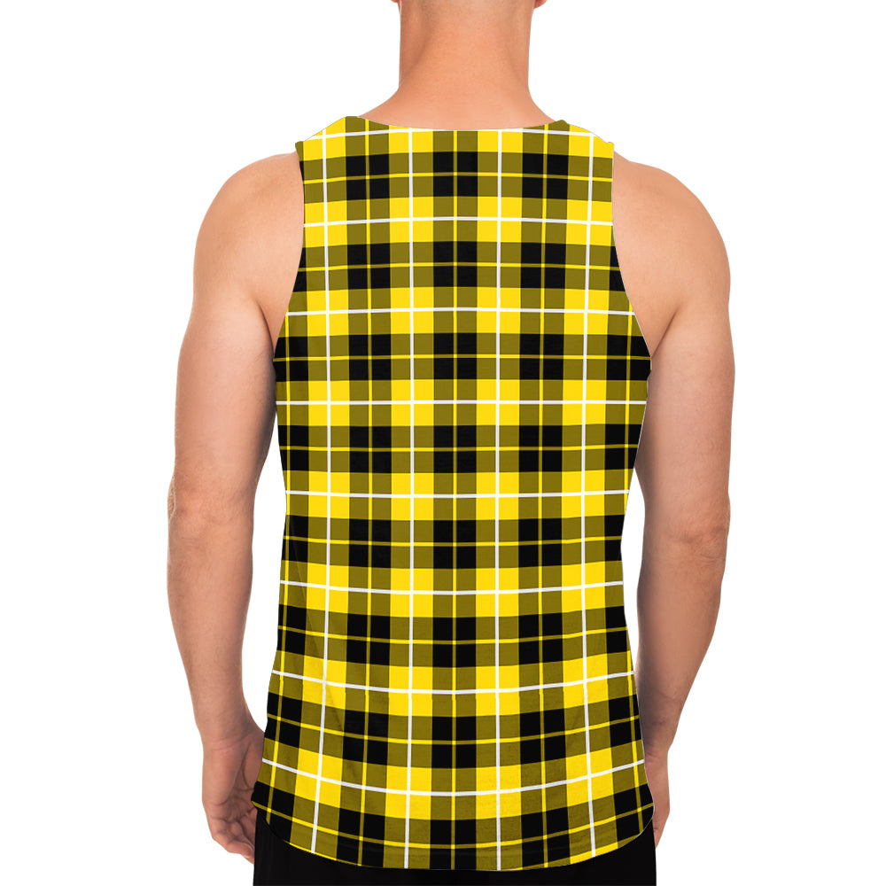 Barclay Dress Modern Tartan Mens Tank Top with Family Crest - Tartanvibesclothing