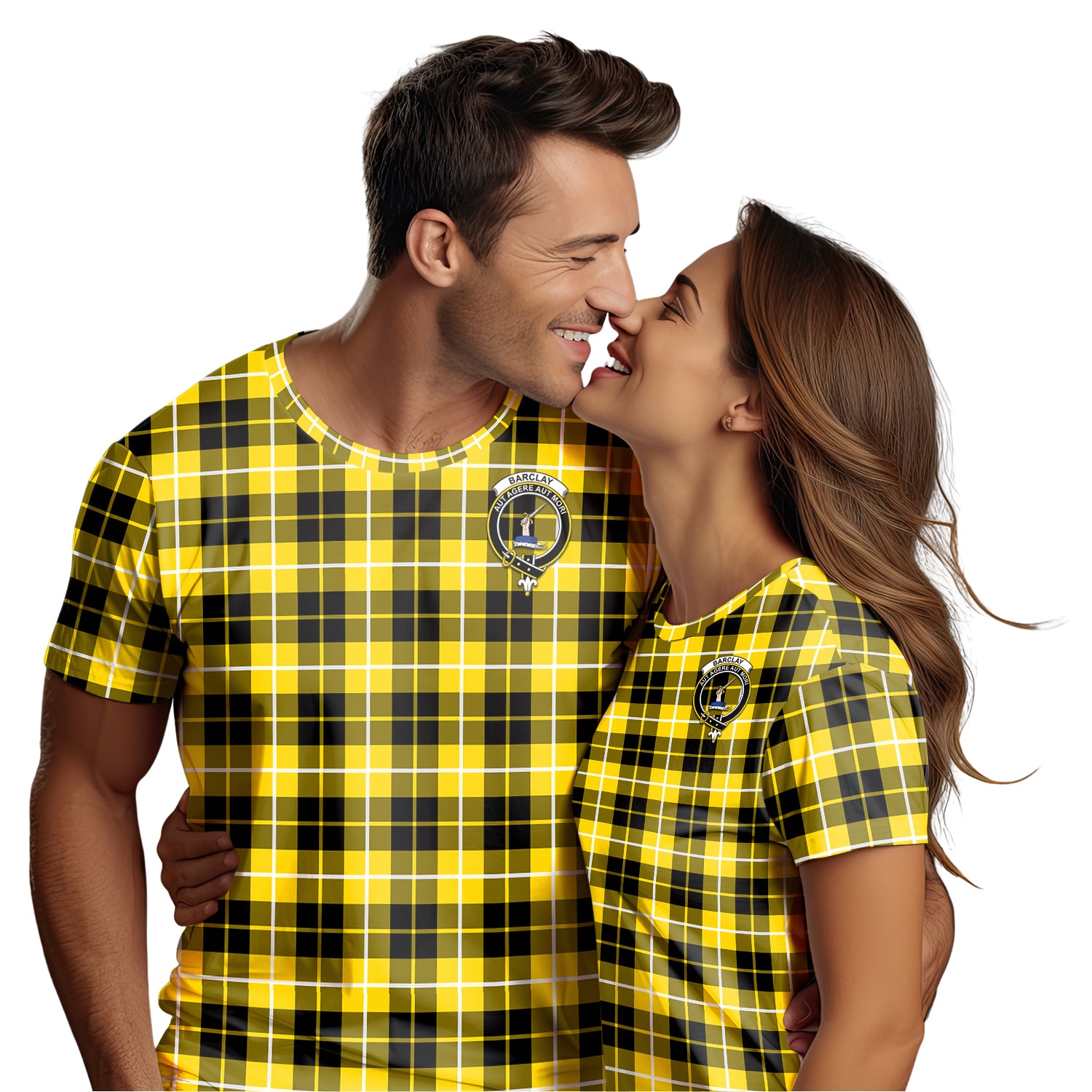 Barclay Dress Modern Tartan T-Shirt with Family Crest - Tartan Vibes Clothing