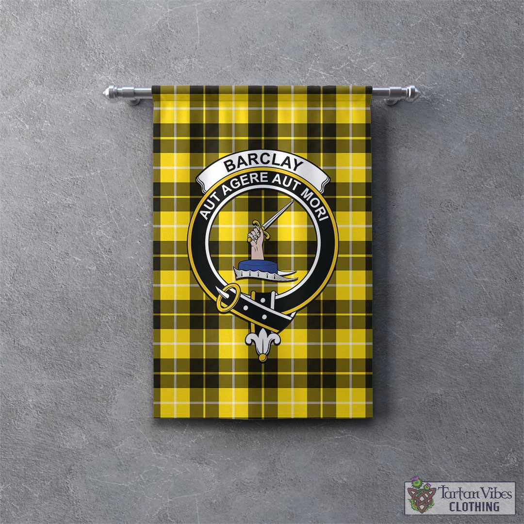 Tartan Vibes Clothing Barclay Dress Modern Tartan Gonfalon, Tartan Banner with Family Crest