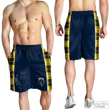 Barclay Dress Modern Tartan Men's Shorts with Family Crest and Scottish Thistle Vibes Sport Style