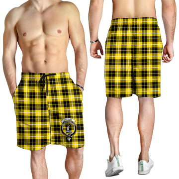 Barclay Dress Modern Tartan Mens Shorts with Family Crest