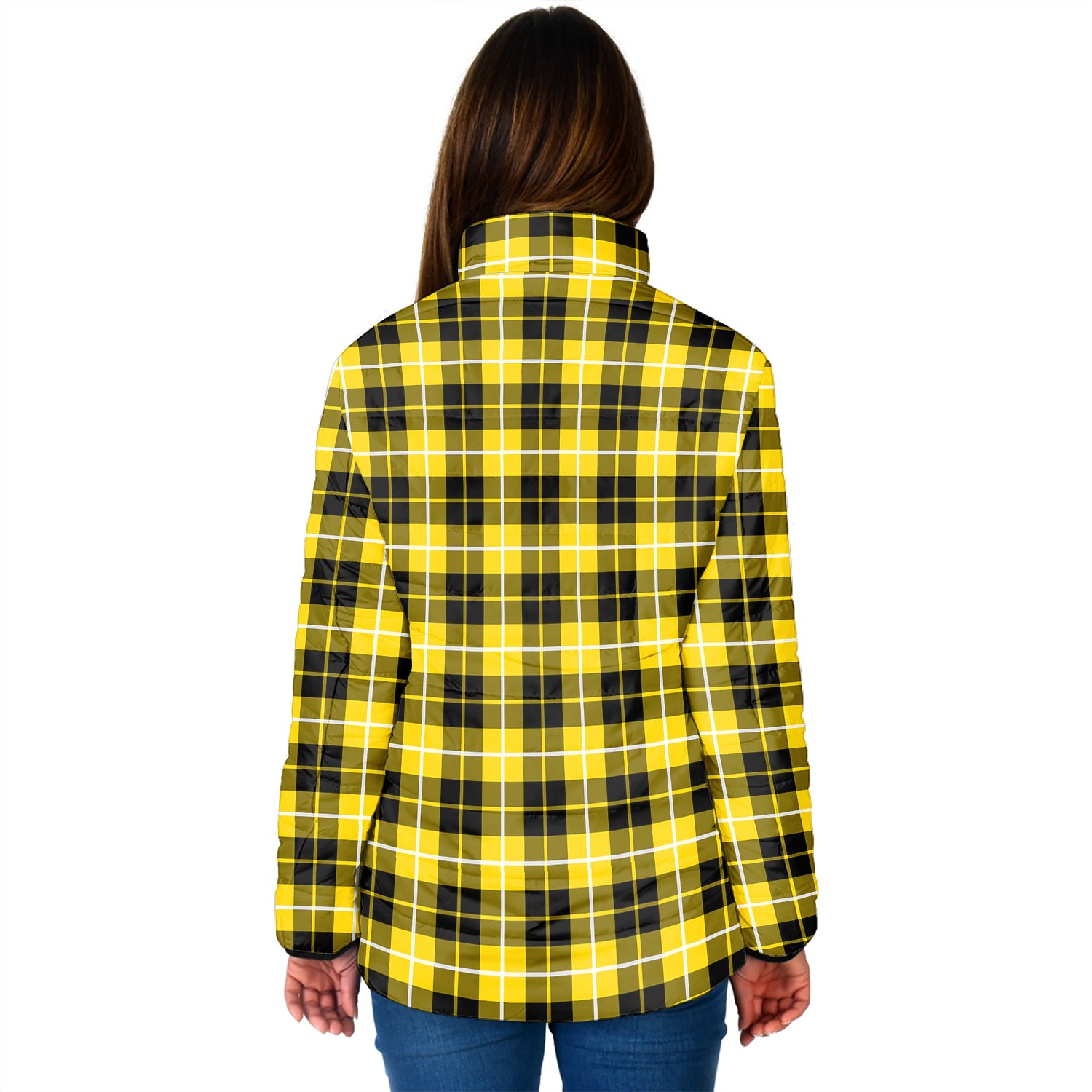 Barclay Dress Modern Tartan Padded Jacket with Family Crest - Tartan Vibes Clothing