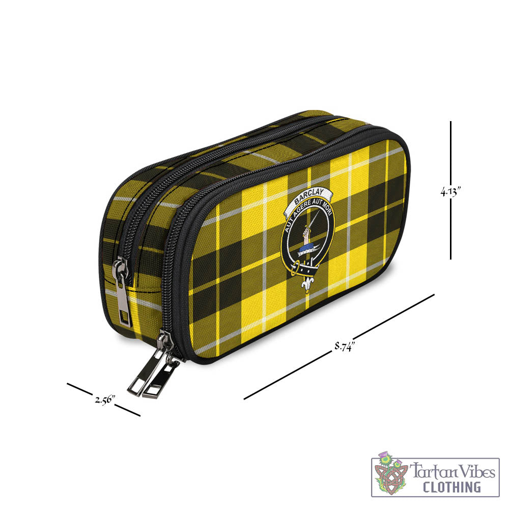 Tartan Vibes Clothing Barclay Dress Modern Tartan Pen and Pencil Case with Family Crest