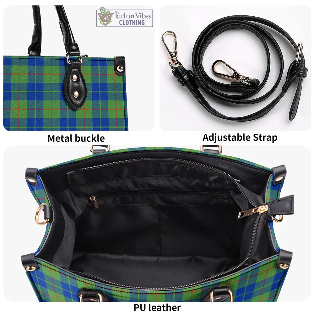 Tartan Vibes Clothing Barclay Hunting Ancient Tartan Luxury Leather Handbags