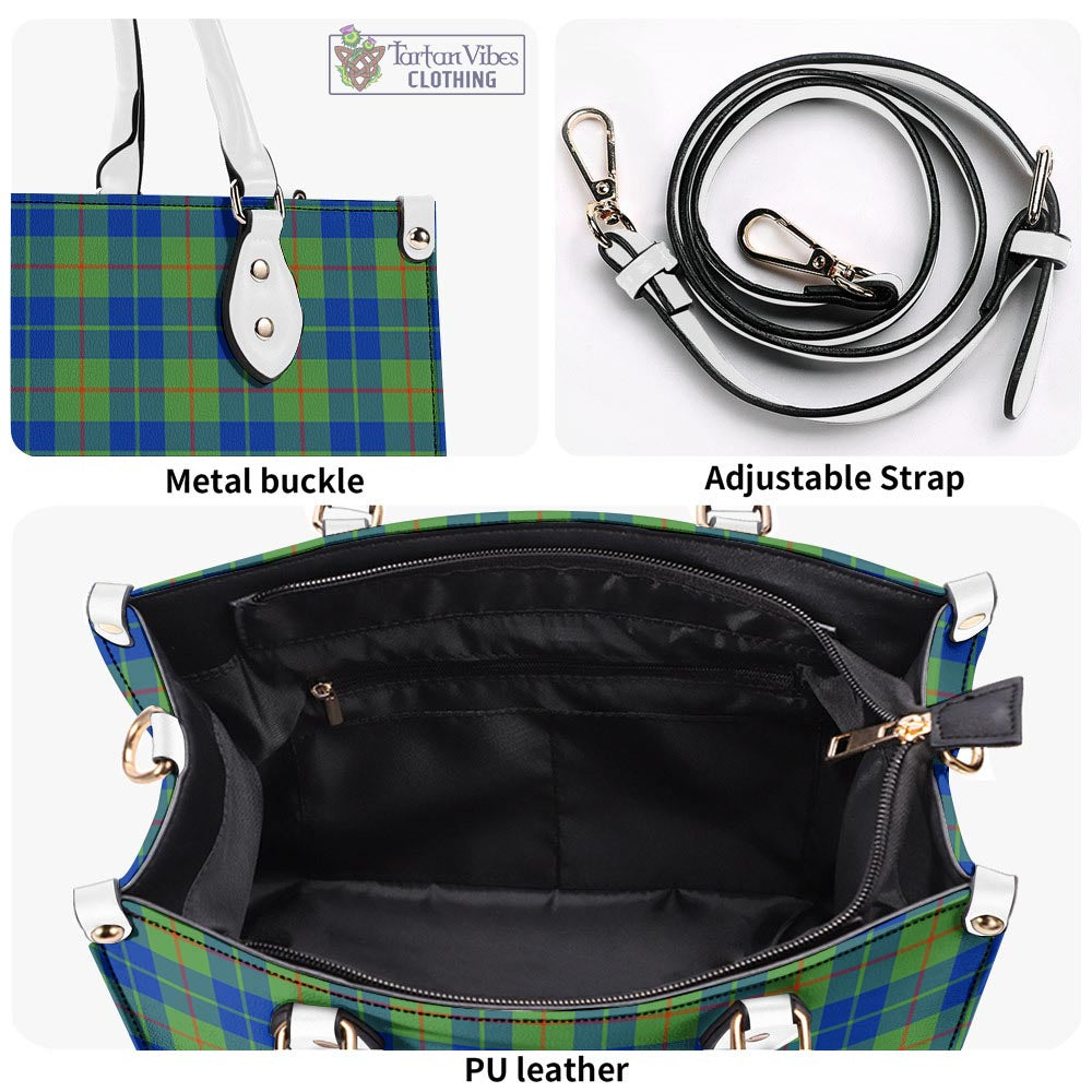 Tartan Vibes Clothing Barclay Hunting Ancient Tartan Luxury Leather Handbags