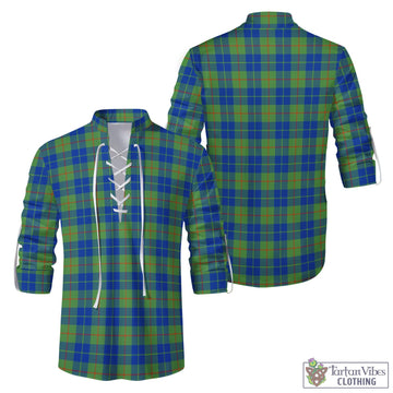 Barclay Hunting Ancient Tartan Men's Scottish Traditional Jacobite Ghillie Kilt Shirt