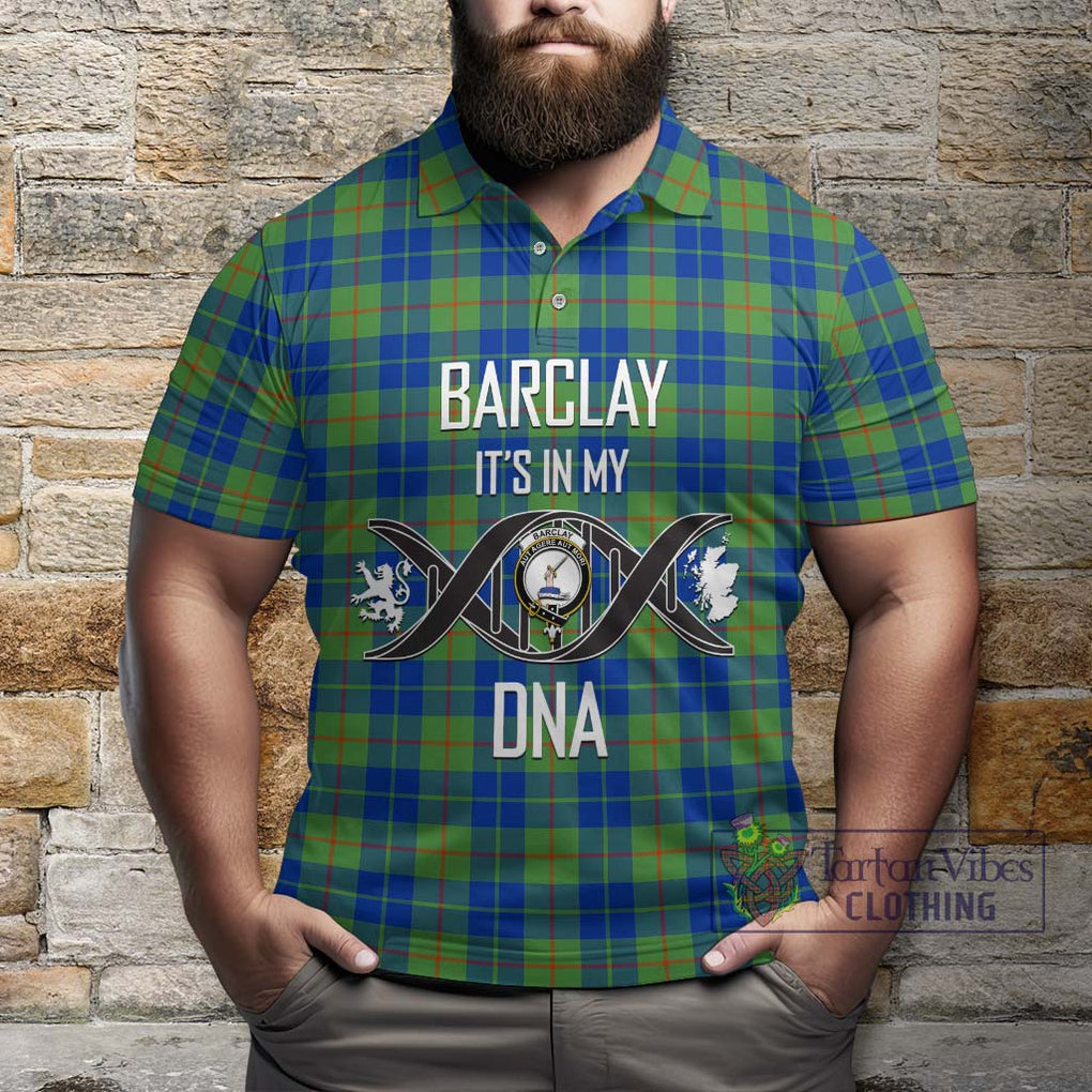 Barclay Hunting Ancient Tartan Polo Shirt with Family Crest DNA In Me Style Kid - Tartanvibesclothing Shop