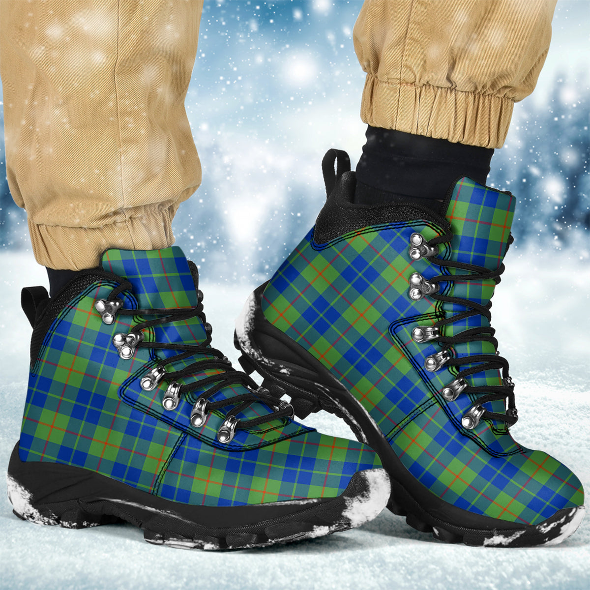 Barclay Hunting Ancient Tartan Alpine Boots - Tartanvibesclothing