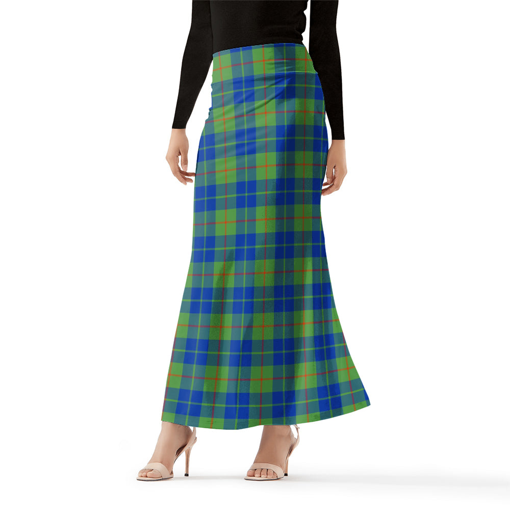 Barclay Hunting Ancient Tartan Womens Full Length Skirt Female - Tartanvibesclothing