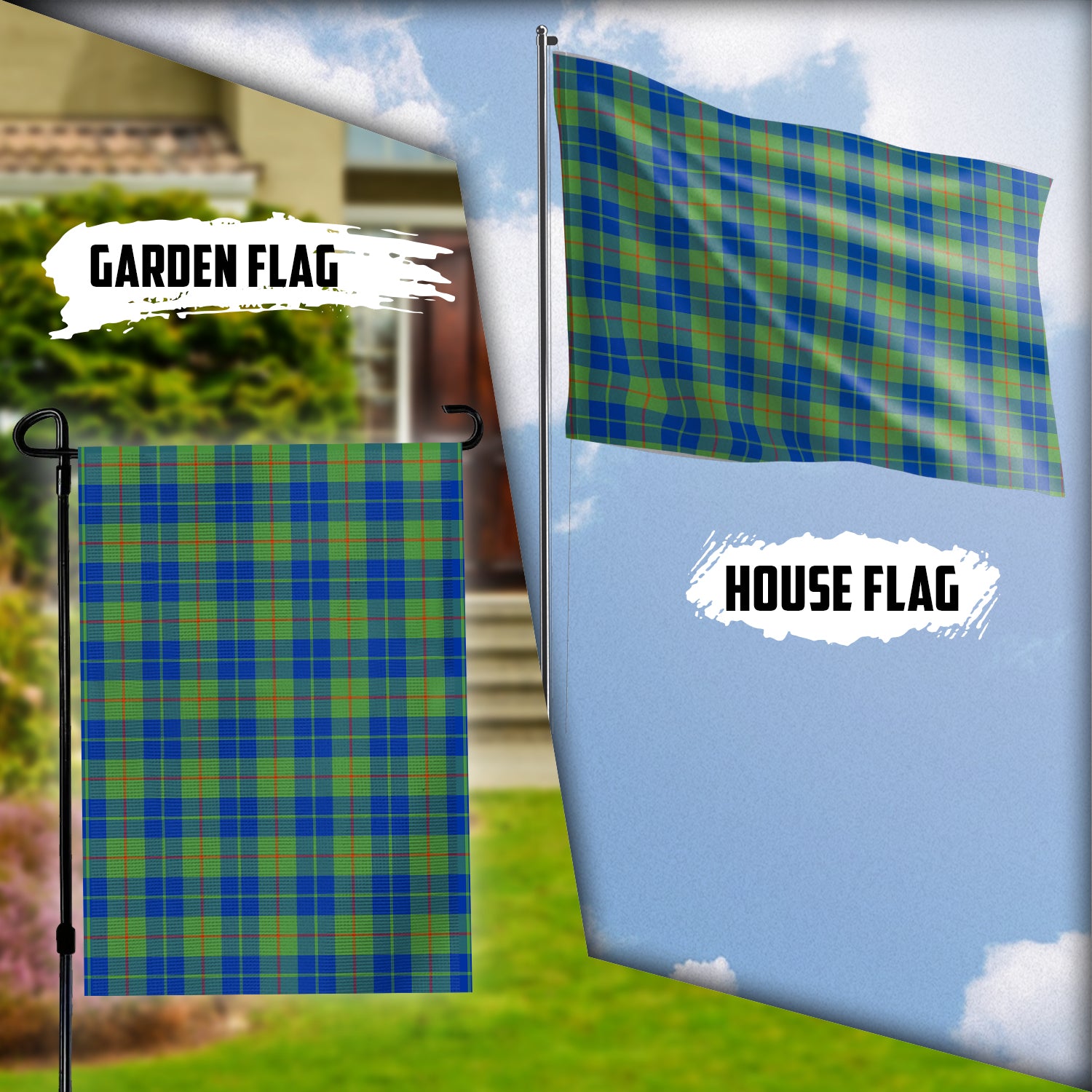 Barclay Hunting Ancient Tartan Flag Garden Flag (Vertical) - Tartan Vibes Clothing